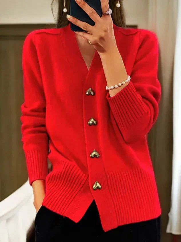 Lana Gilet Femme en Maille – Cardigan Sans Manches en Tissu Doux & Luxueux pour Toutes Saisons