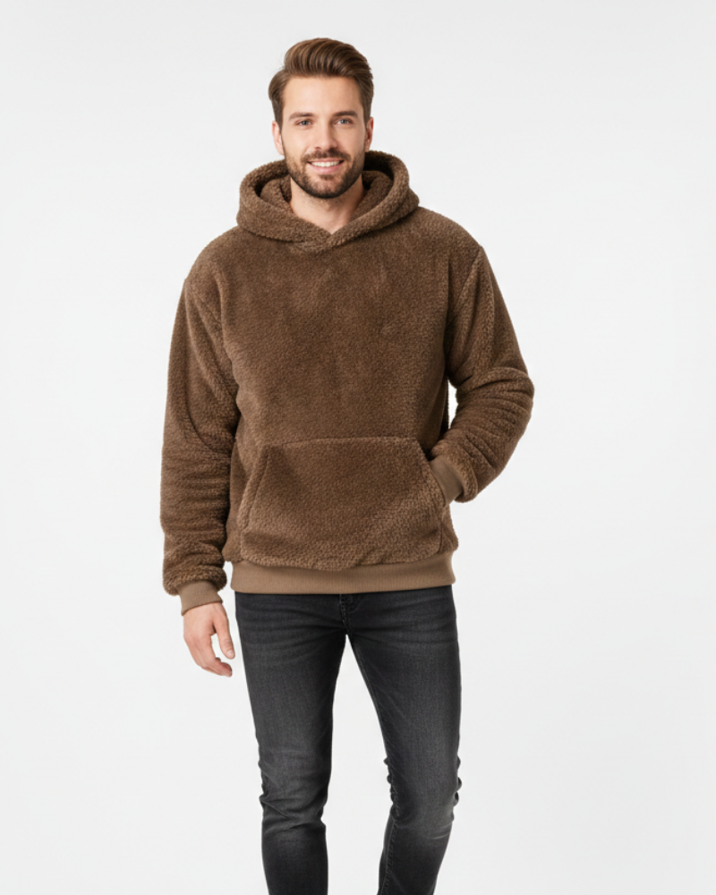 Felpa con Cappuccio Kila Fluffy Unisex – Felpa Ultra Morbida, Leggera e Calda con Tasca a Marsupio