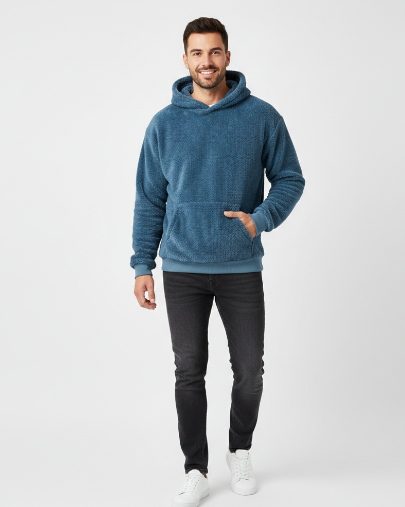 Felpa con Cappuccio Kila Fluffy Unisex – Felpa Ultra Morbida, Leggera e Calda con Tasca a Marsupio