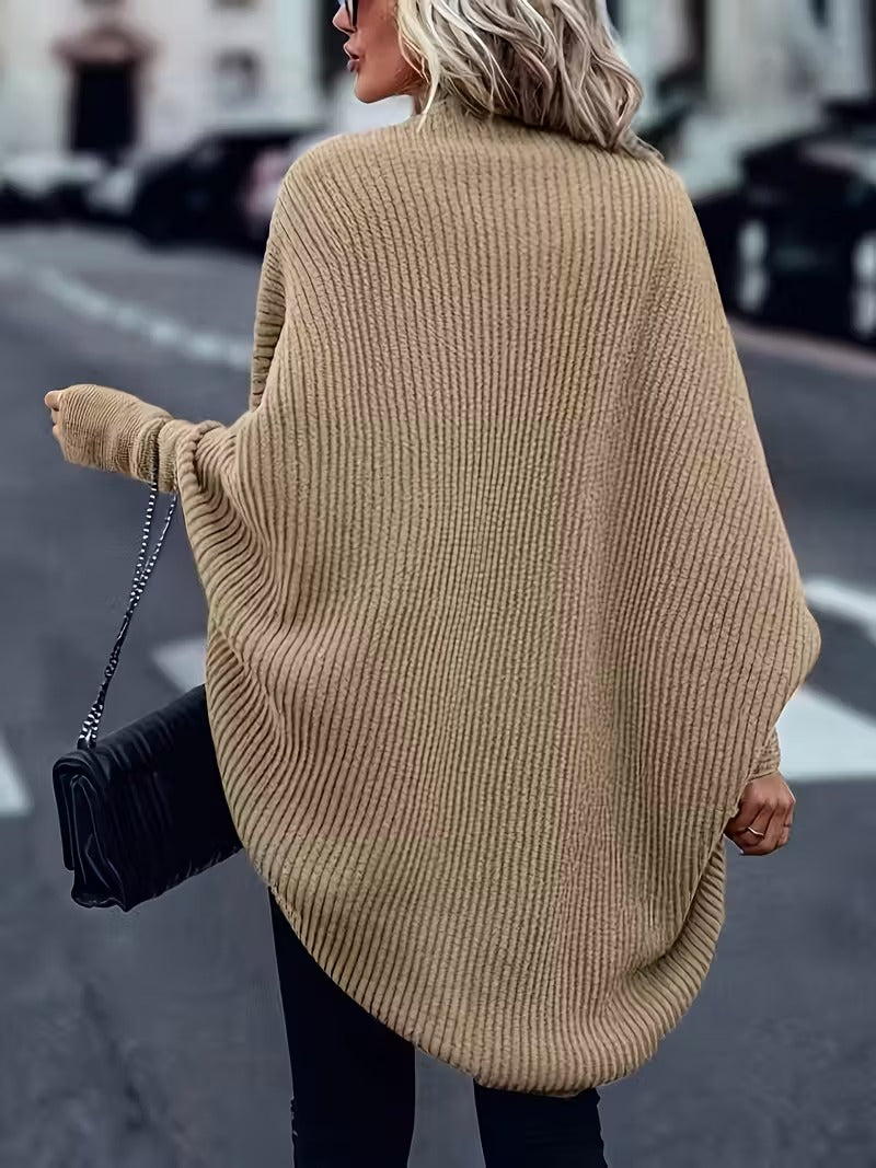 Madison Cardigan Tricoté Oversize pour Femme – Couche Hivernale Douce avec Coupe Décontractée et Ouverture sur le Devant