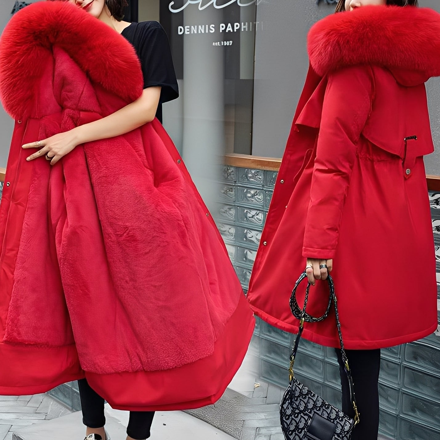 Evette Manteau Femme – Geacă matlasată călduroasă cu glugă și umplutură confortabilă pentru iarnă