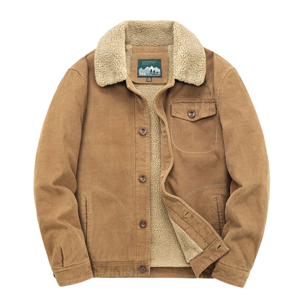 Męski lekki bawełniany płaszcz z kieszenią na piersi do noszenia na zewnątrz