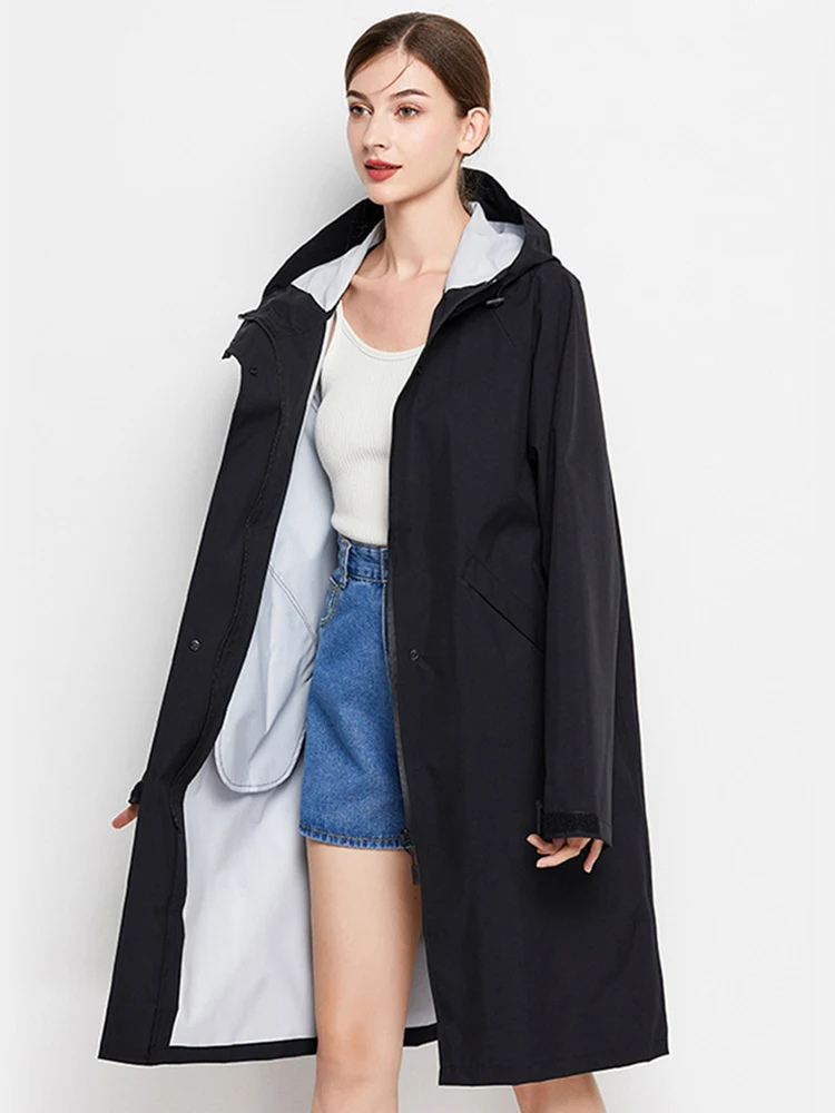 Malia Veste Dame Vandtæt – Let Vindjakke med Justerbar Hætte & Praktiske Lommer