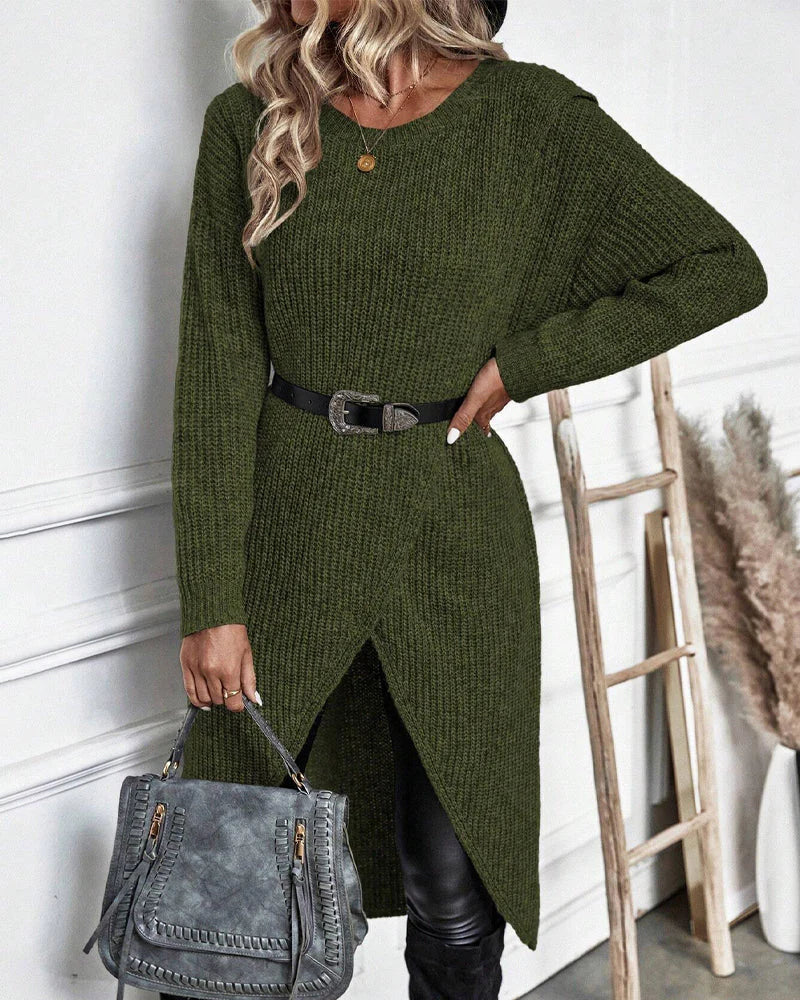 Sylvia Pull Femme – Lang Elegant & Komfortabel Trøje i Tidløs Stil til Vinteren