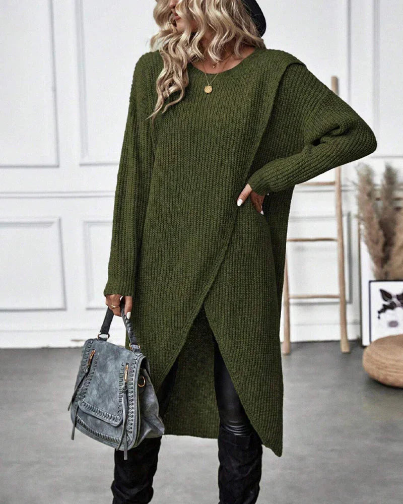 Sylvia Pull Femme – Lang Elegant & Komfortabel Trøje i Tidløs Stil til Vinteren