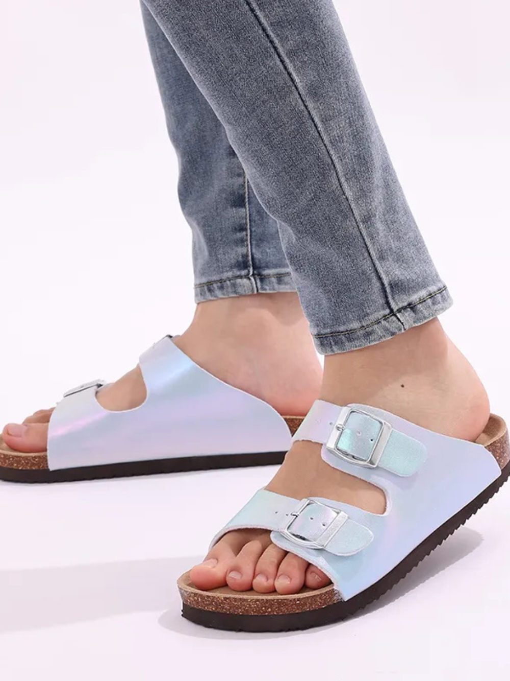 Gianna damesandaler – ultralette sommersandaler med påtrekkskomfort, pustende og sklisåle