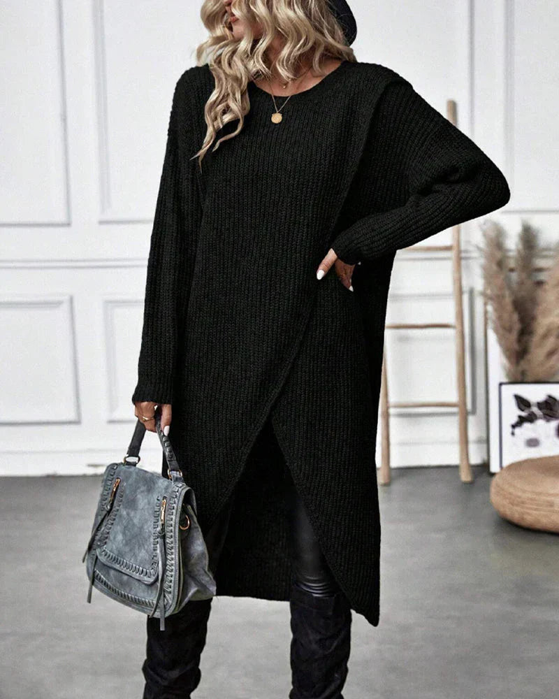 Sylvia Pull Femme – Lang Elegant & Komfortabel Trøje i Tidløs Stil til Vinteren