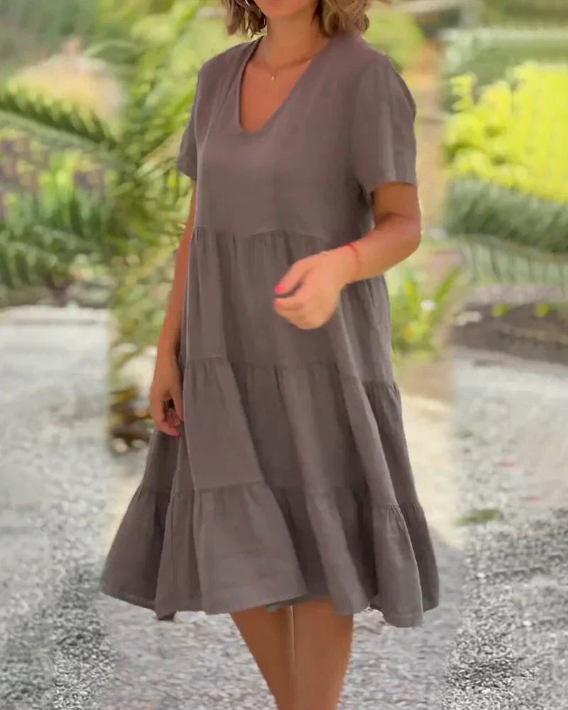 Robe de Cocktail Femme Desarae – Robe Midi Épaules Dénudées avec Silhouette Élégante pour Événements Spéciaux