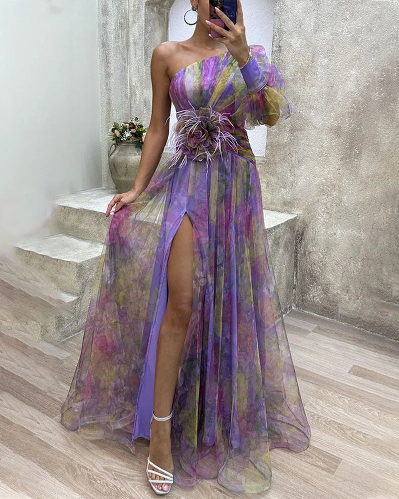 Eunice női hosszú estélyi ruha – elegáns maxi ruha könnyű anyagból nyárra