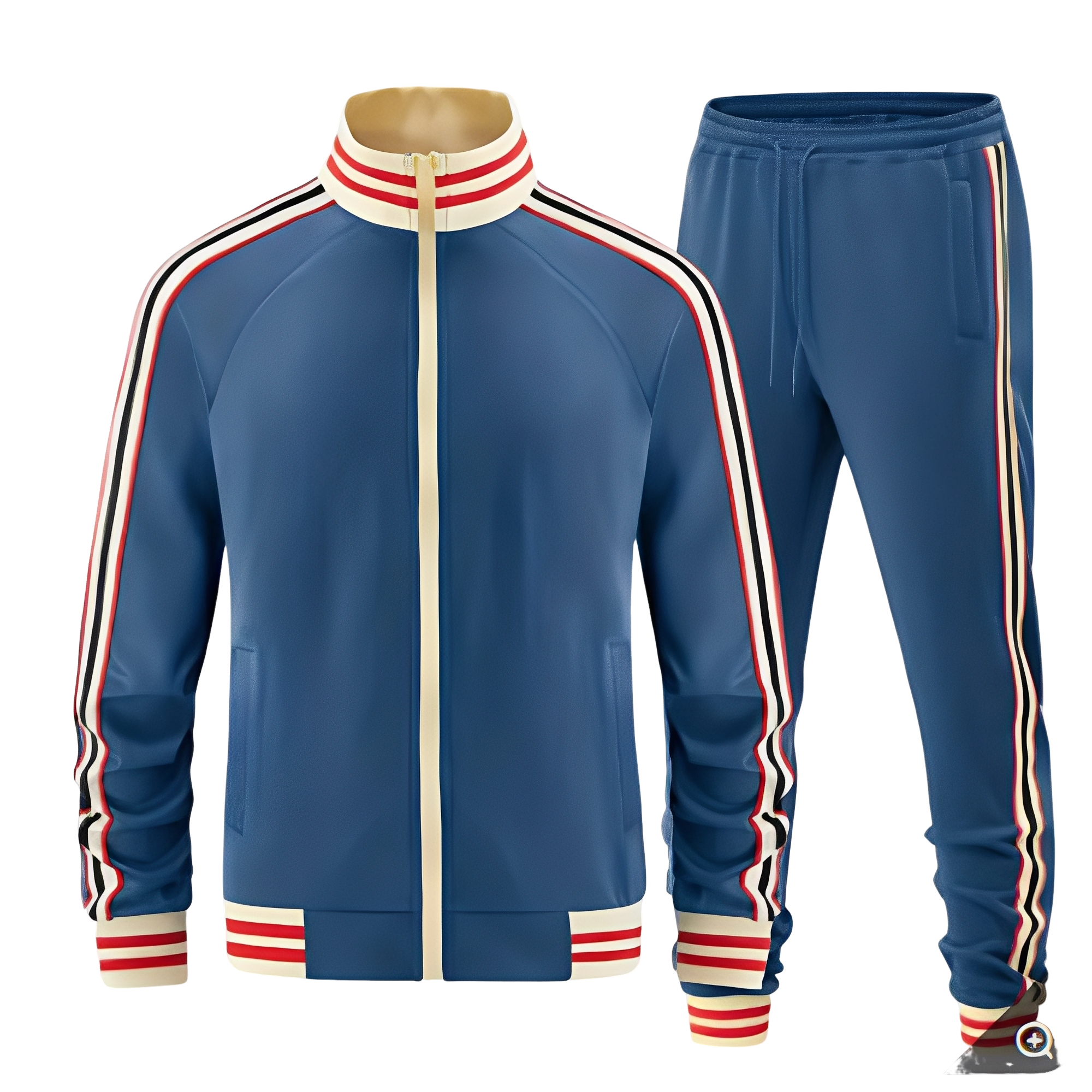 Peyton női sport szett – könnyű csíkos szett szellőző dzsekivel és nadrággal