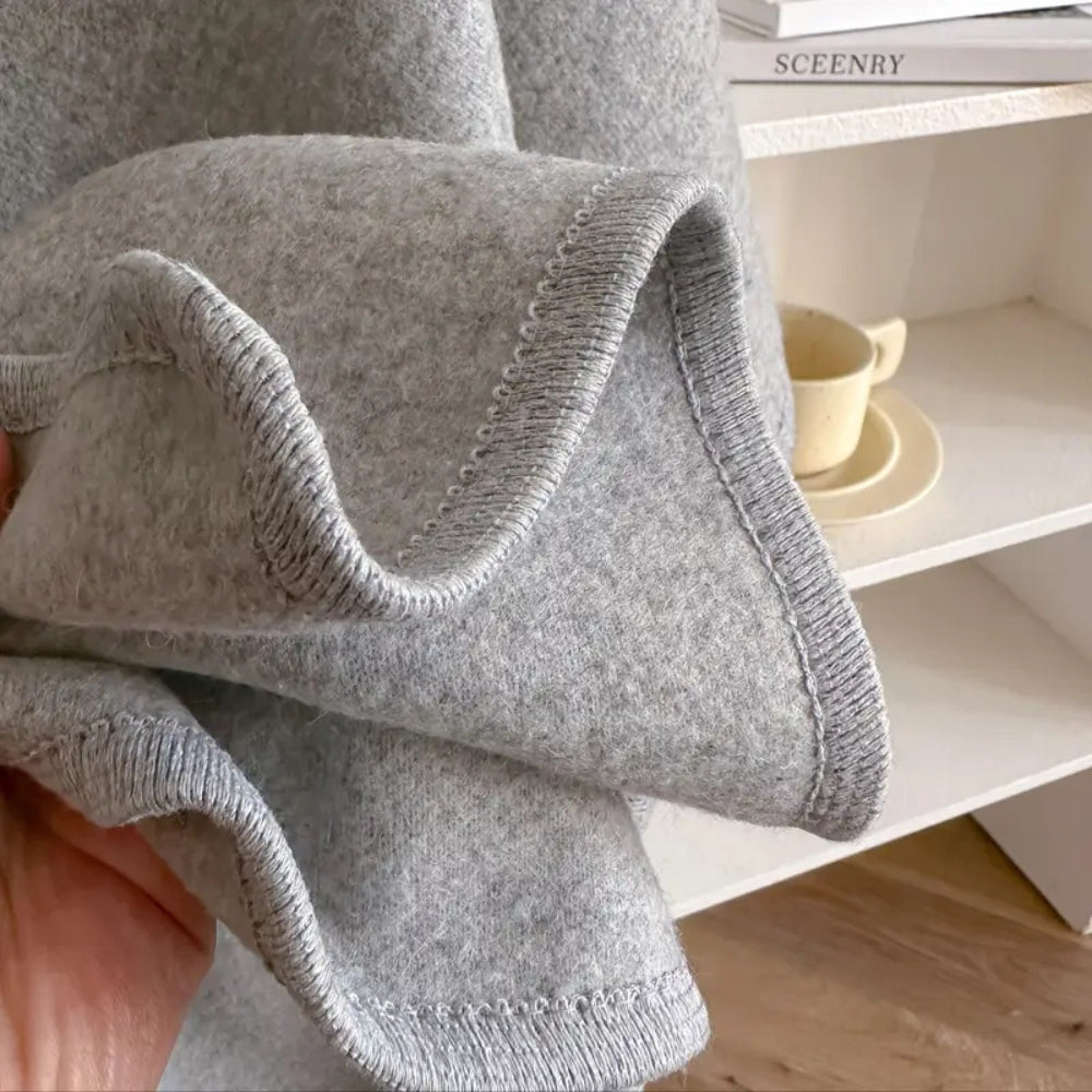 Vivian Manteau Cape Femme – Poncho Invierno Elegante Cortavientos en Microfibras Suaves y Calientes