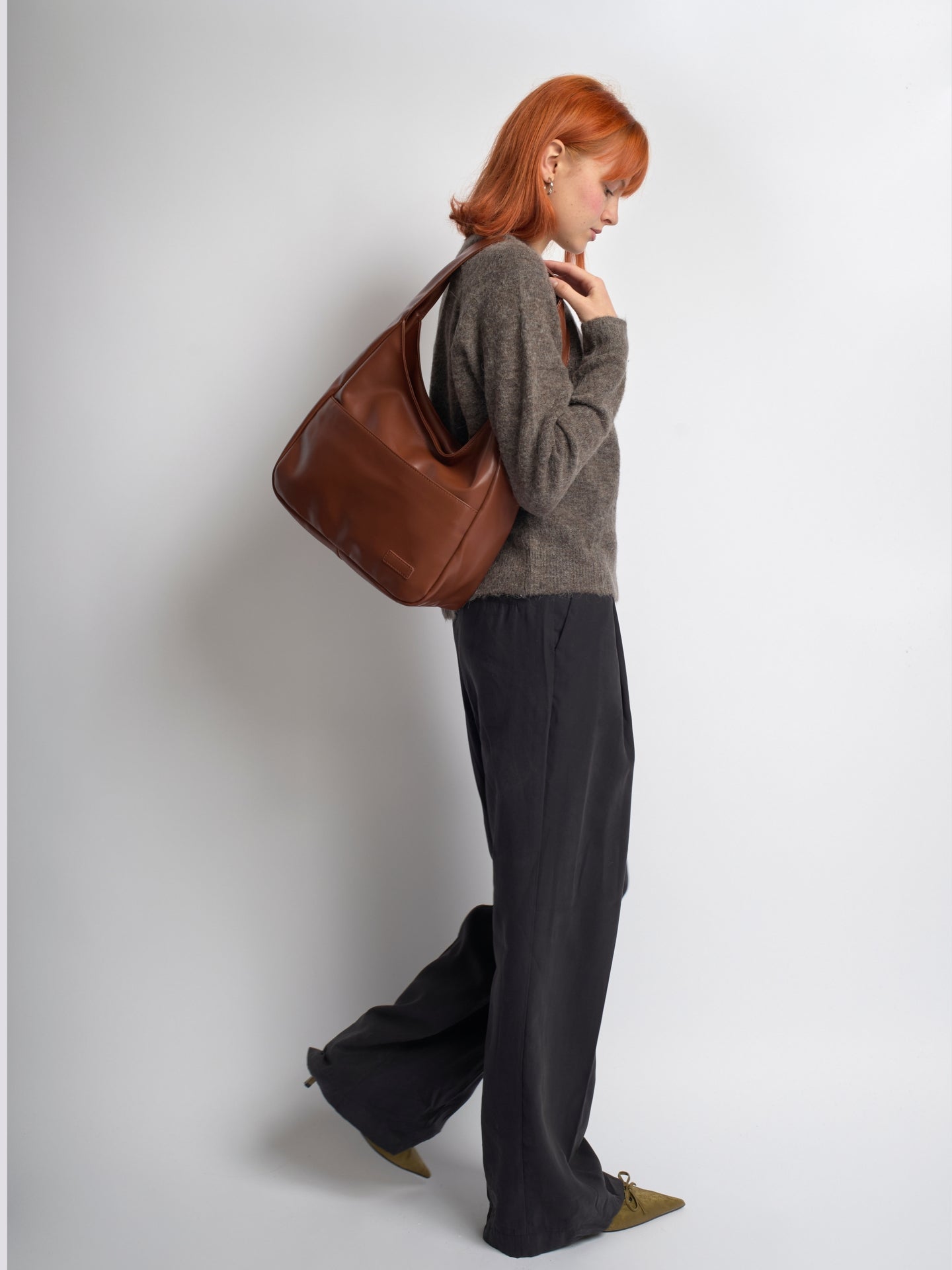 Luciana Sac Femme Épaule Vegan – Hobo Minimaliste Élégant & Spacieux 13"