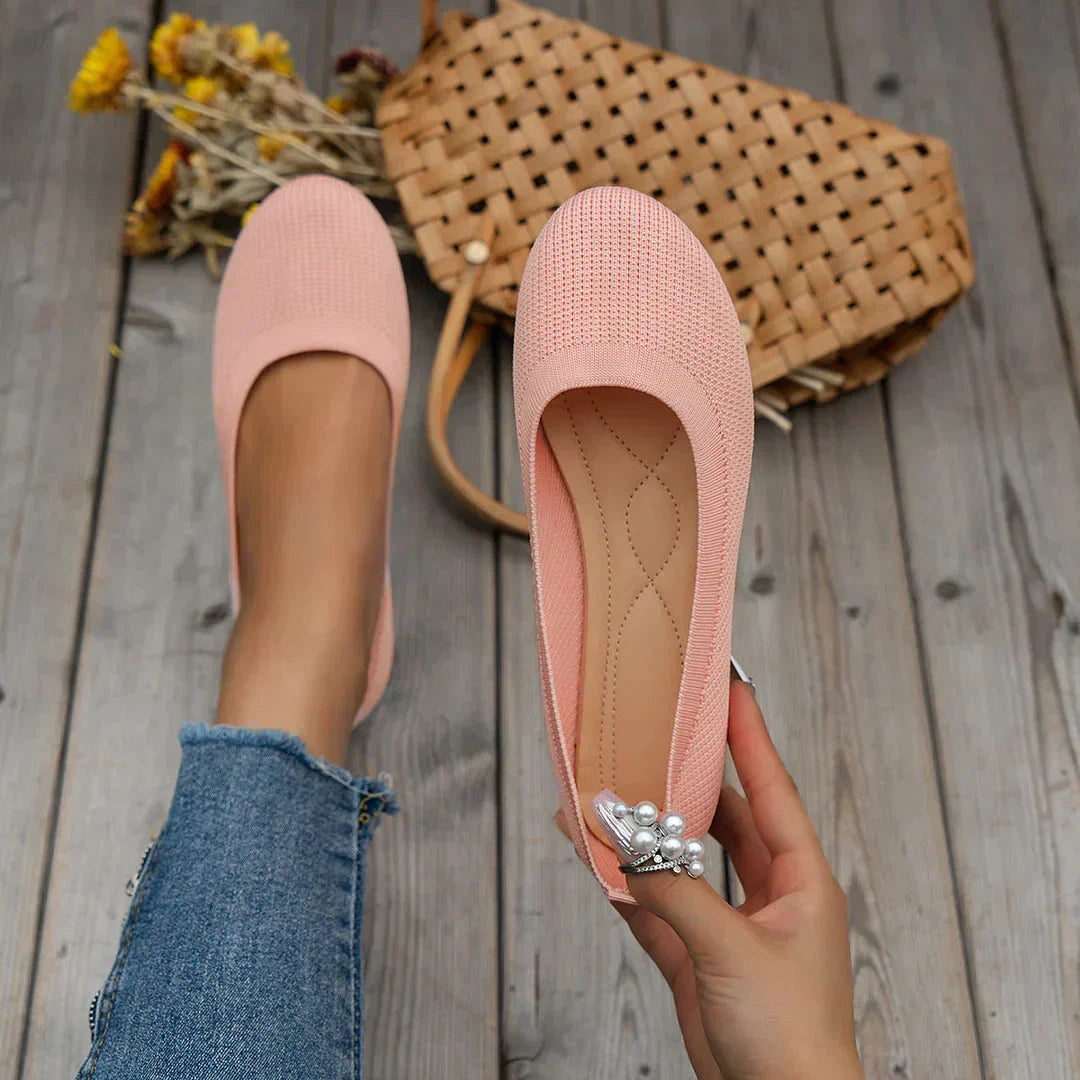 Mocassins Mulher Karen – Sabrinas Confortáveis em Malha com Material Respirável e Desenho Leve