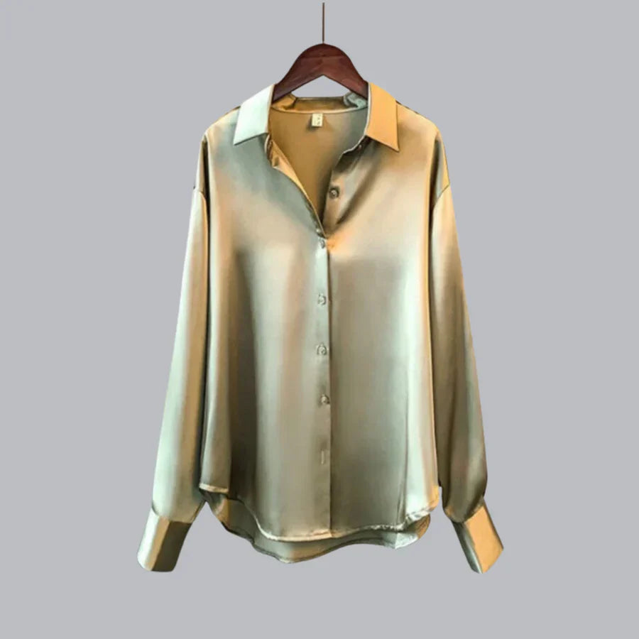 Blusa Isabelle Mujer en Terciopelo – Blusa Entallada Lujosa con Corte Elegante para Looks Chic y Informales