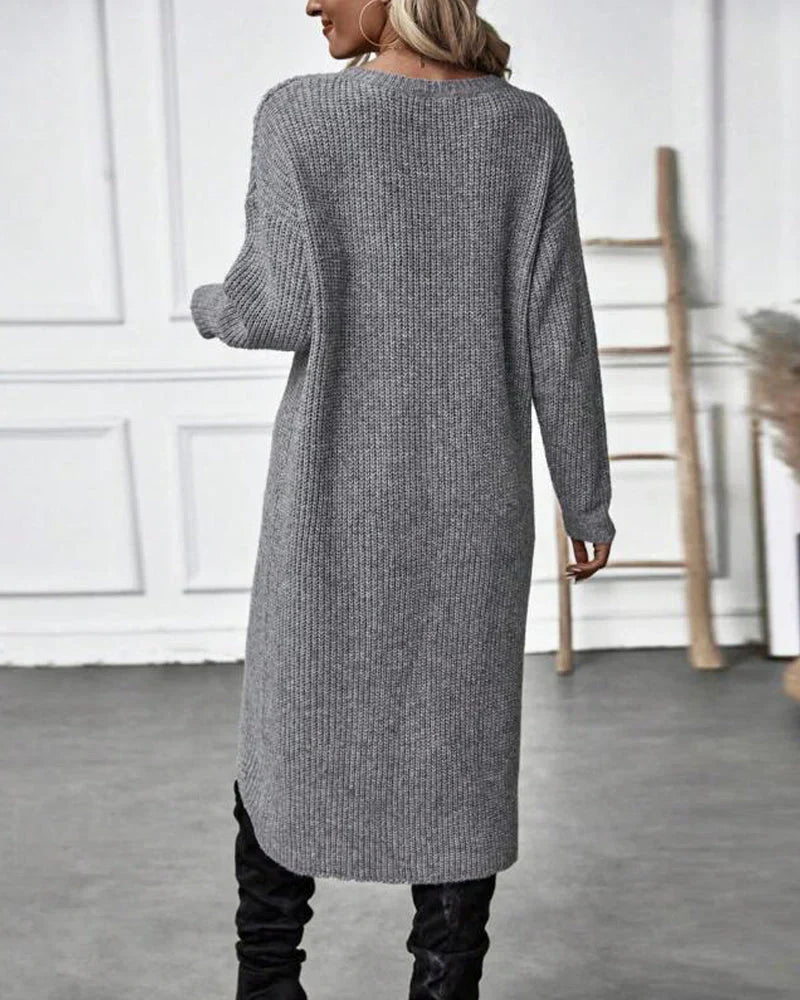 Sylvia Pull Femme – Lang Elegant & Komfortabel Trøje i Tidløs Stil til Vinteren