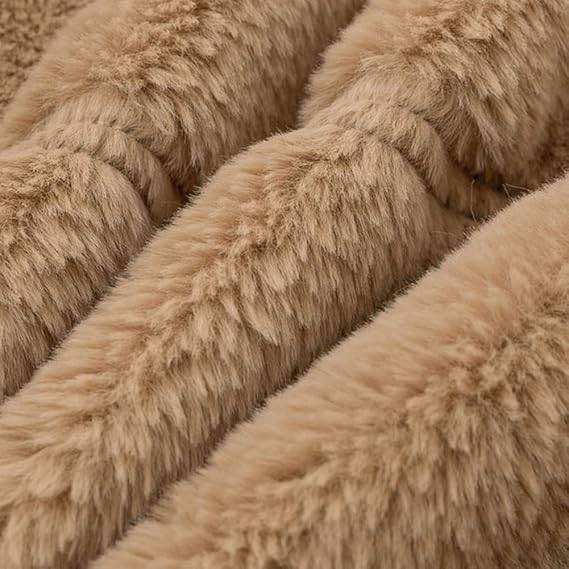 Terry Veste Teddy Femme – Manteau Invernale Morbido con Collo Alto & Taglio Moderno con Cerniera