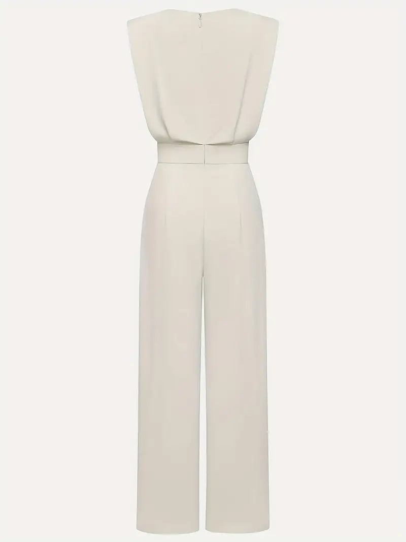 Mira Kombinezon za Žene – Elegantni Kombinezon s Visokim Strukom, Ravnim Nogavicama i Laganim Tkanjem