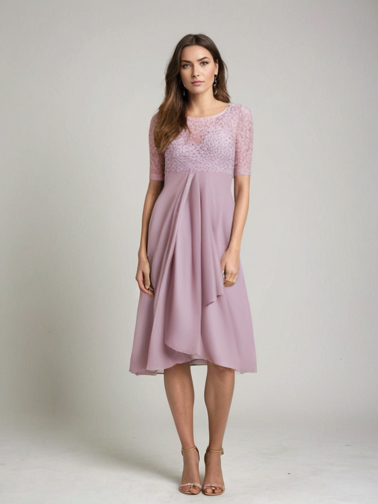 Midi-jurk voor dames Jara – Elegante kanten jurk met tijdloze stijl en comfortabele pasvorm