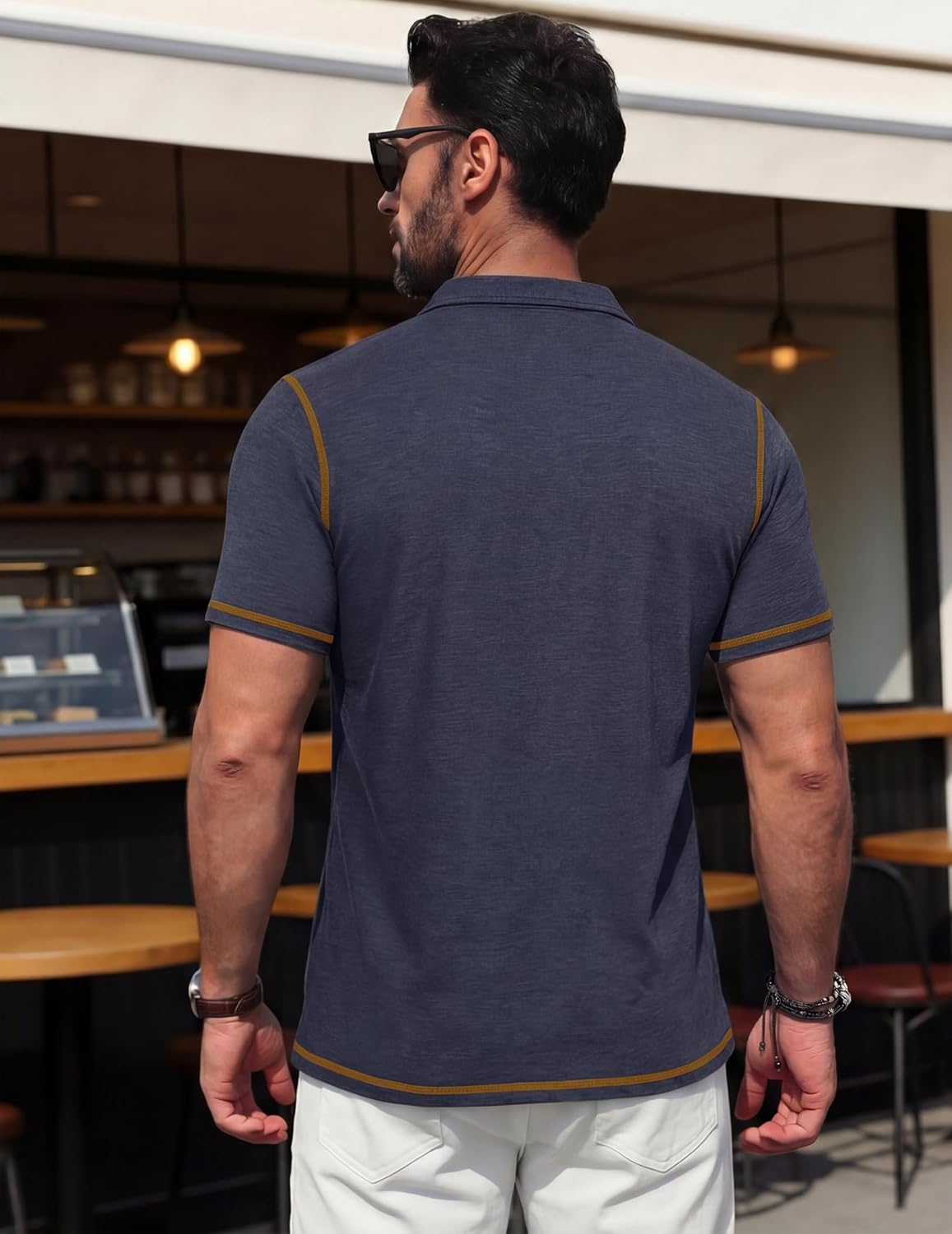 Vianney pánske polo – ľahké bavlnené polo, vrecko a štýl casual chic na leto