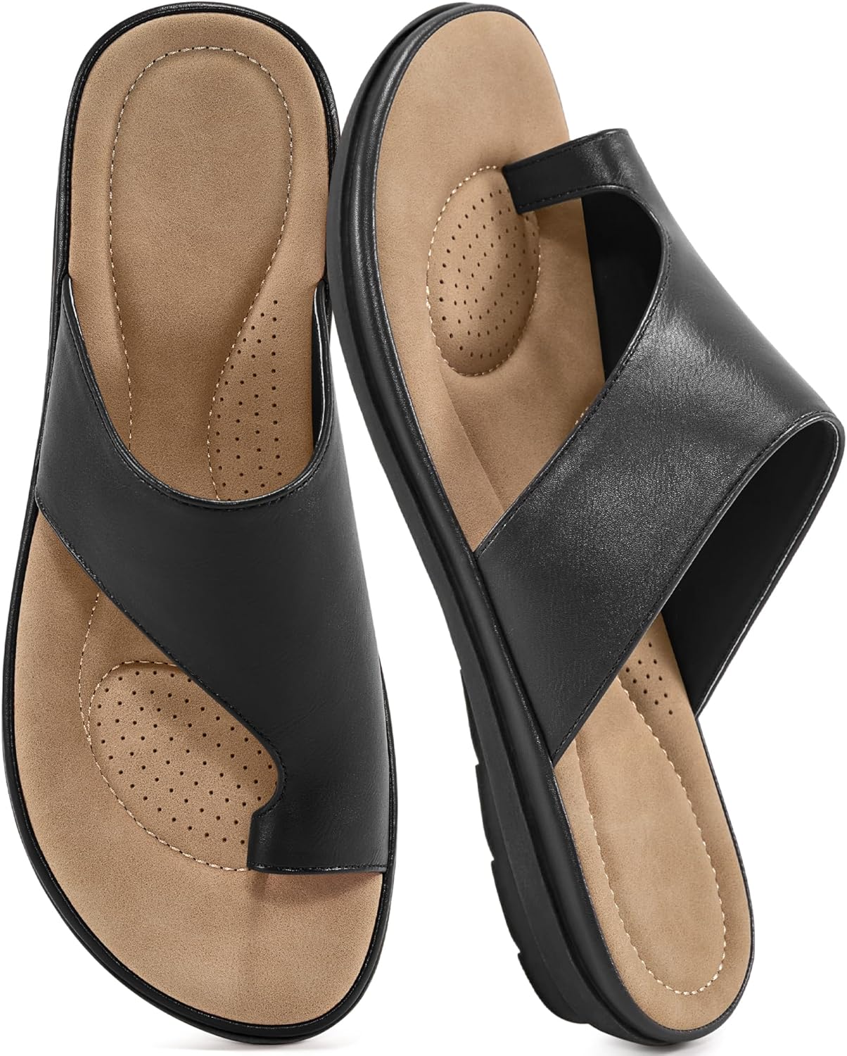 Elodia Dames Sandalen – Comfortabele & Antislip Platte Sandalen voor de Zomer