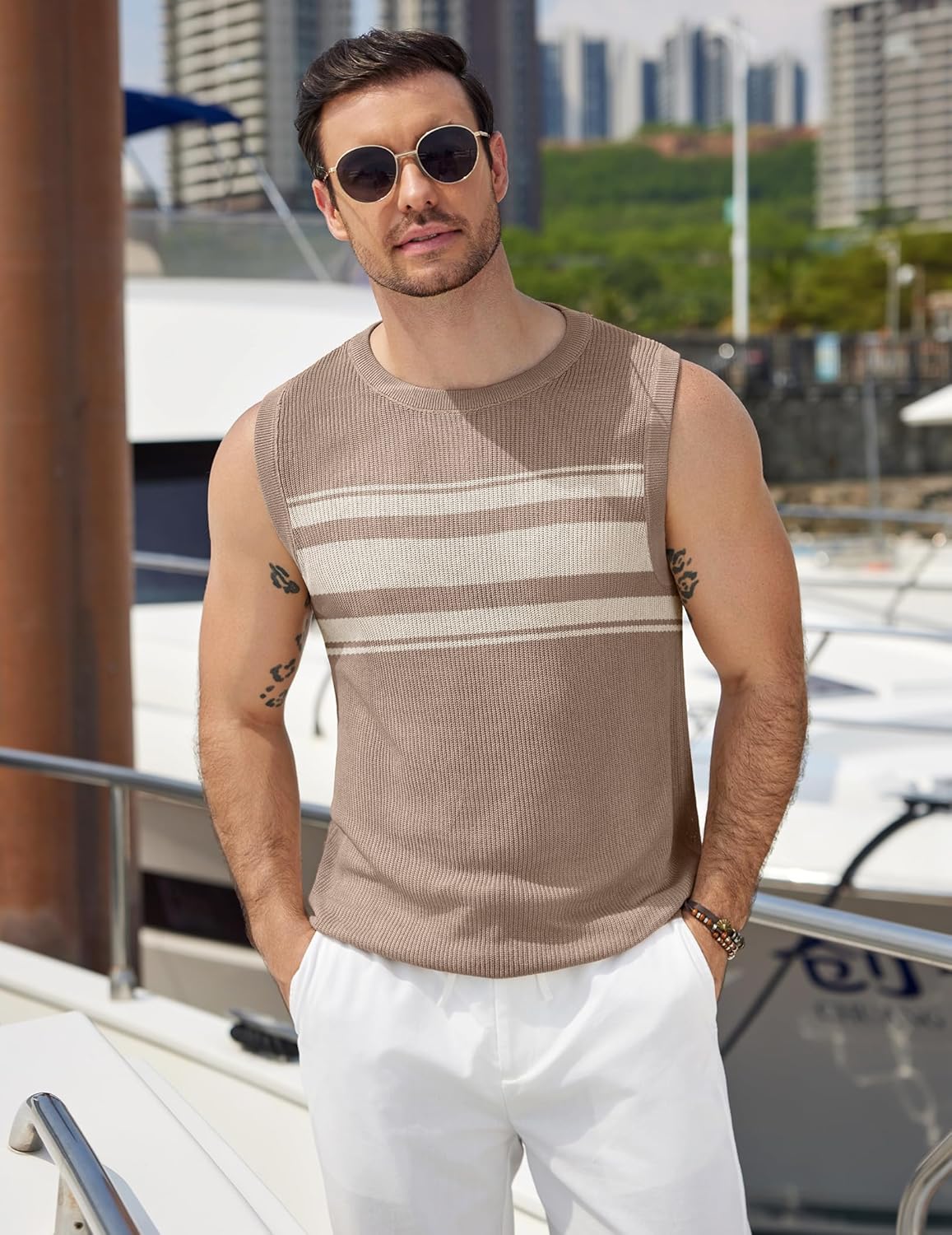 Evan Débardeur Homme – Tank Top Maille Respirante, Style Été & Musculation