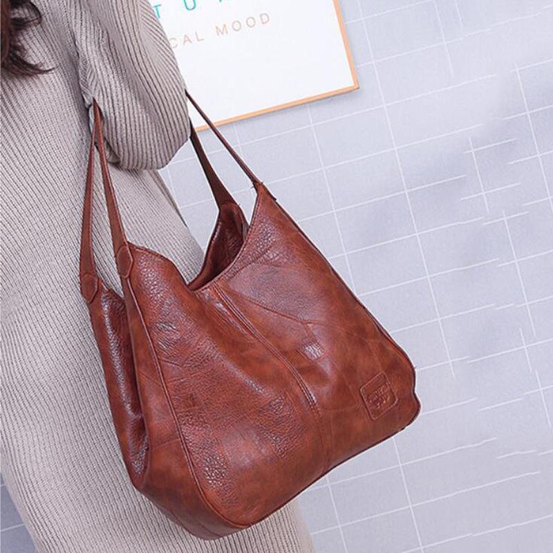 Alice Sac Vintage Femme – Elegant Handbag in Faux Leather with Large Space & High-End Finishes