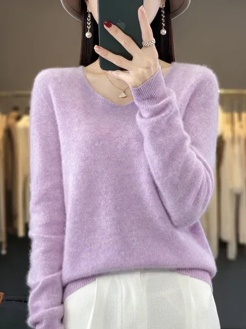 Lily Pull Női – Elegáns Kötött Puha és Kényelmes Keverék Hosszú Ujjú