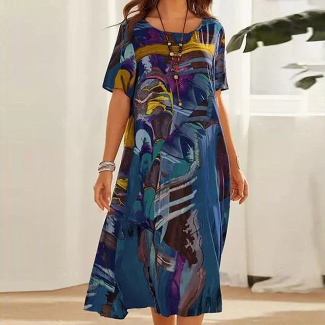 Annarosa Robe Tunique Confortable – Élégance Décontractée pour Toutes les Occasions