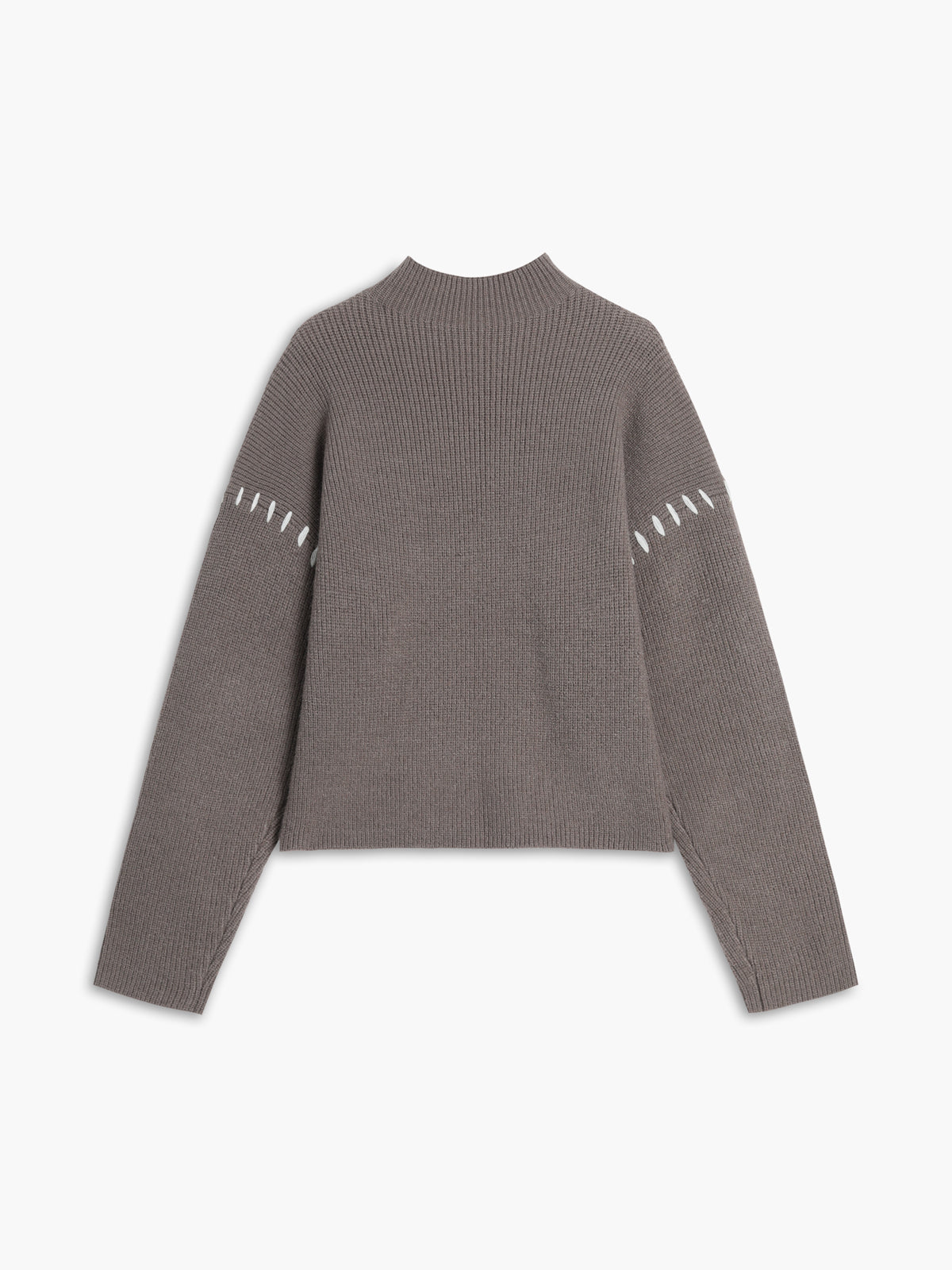 Kayla Genser Dame – Oversized genser med høy hals i myk, chic og komfortabel strikk