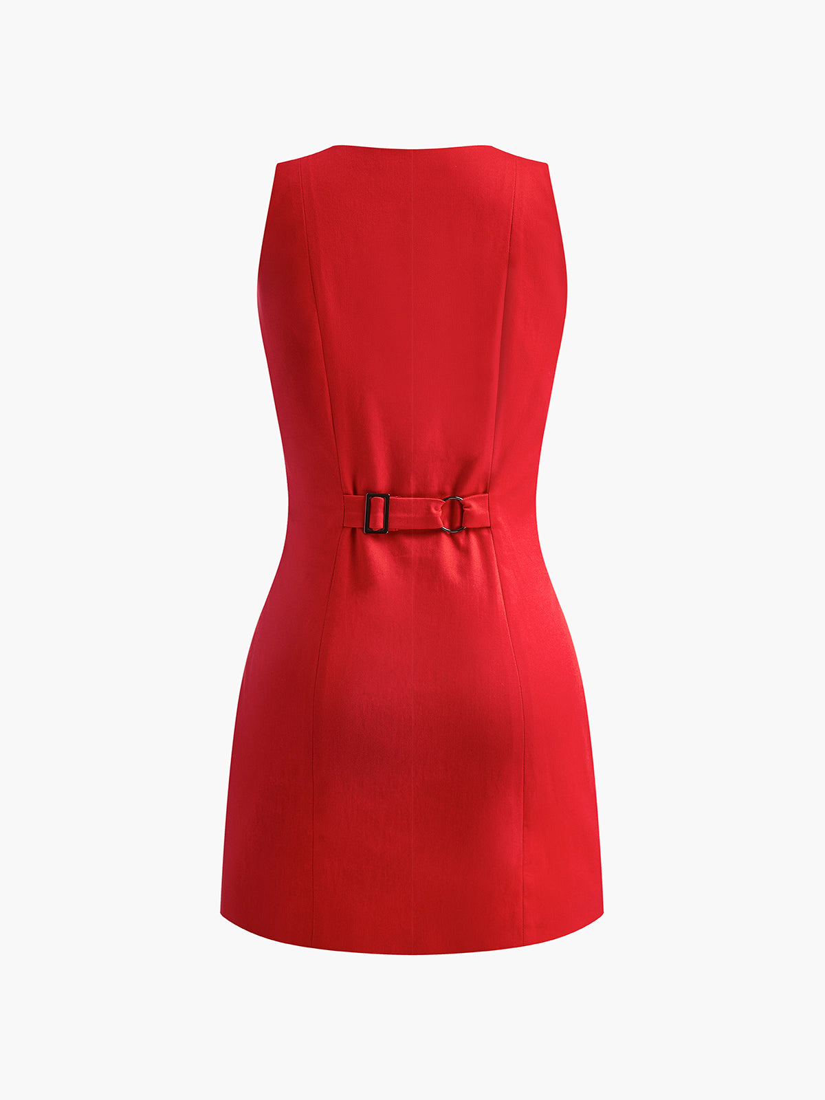 Robe d’Été Femme Cleo – Robe Courte Sans Manches avec Boutonnage & Look Élégant Décontracté