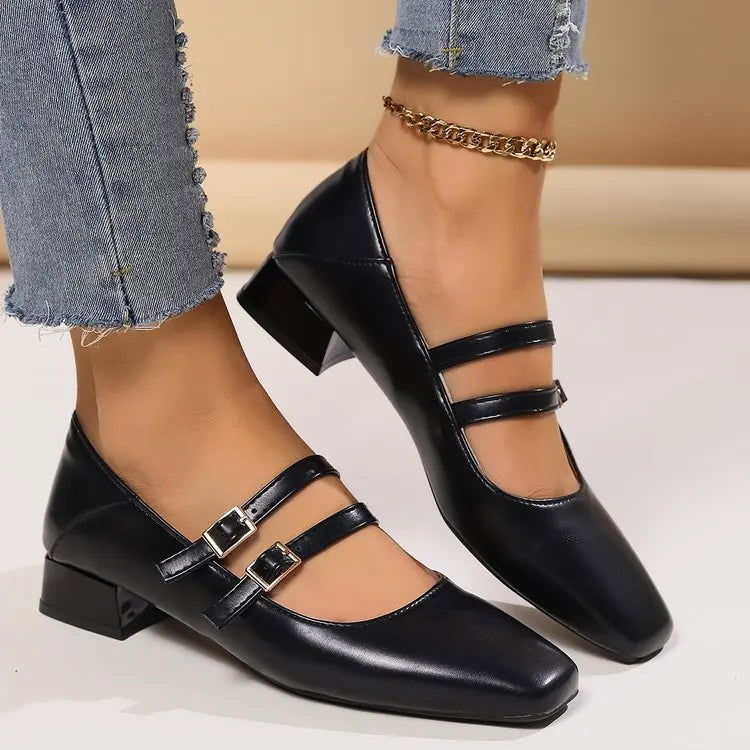 Luciana Ballerines Femme – Chaussures Élégantes à Double Brides & Style Confortable