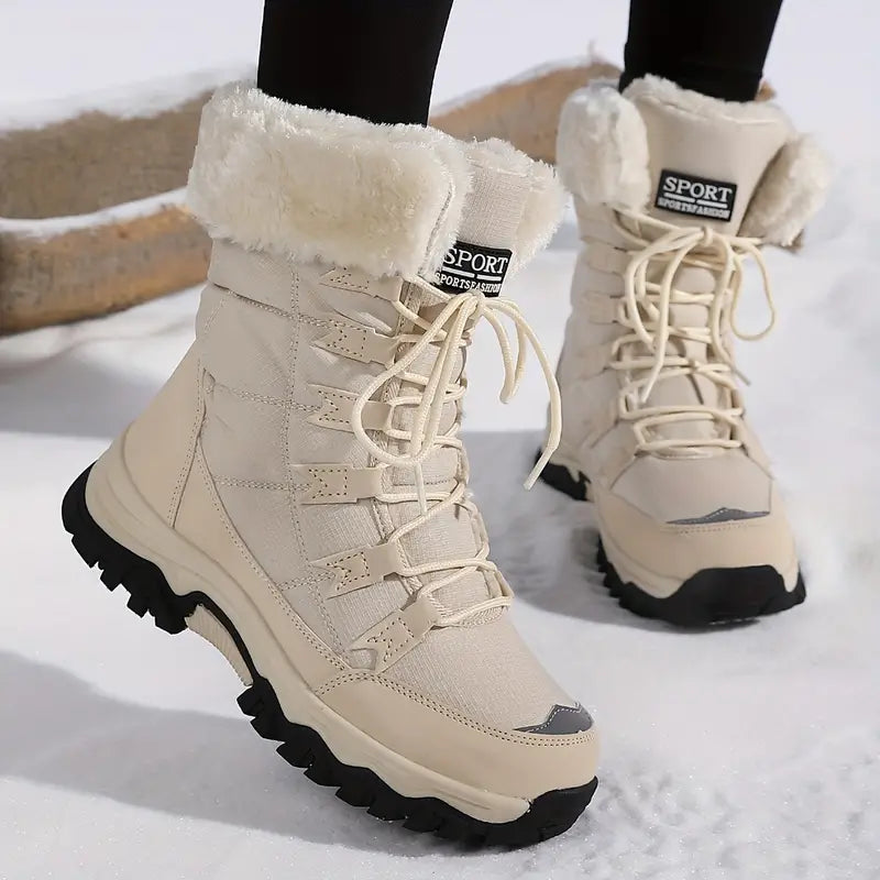 Camilla Bottes d’Hiver Femme – Chaudes, Imperméables avec Doublure en Fausse Fourrure