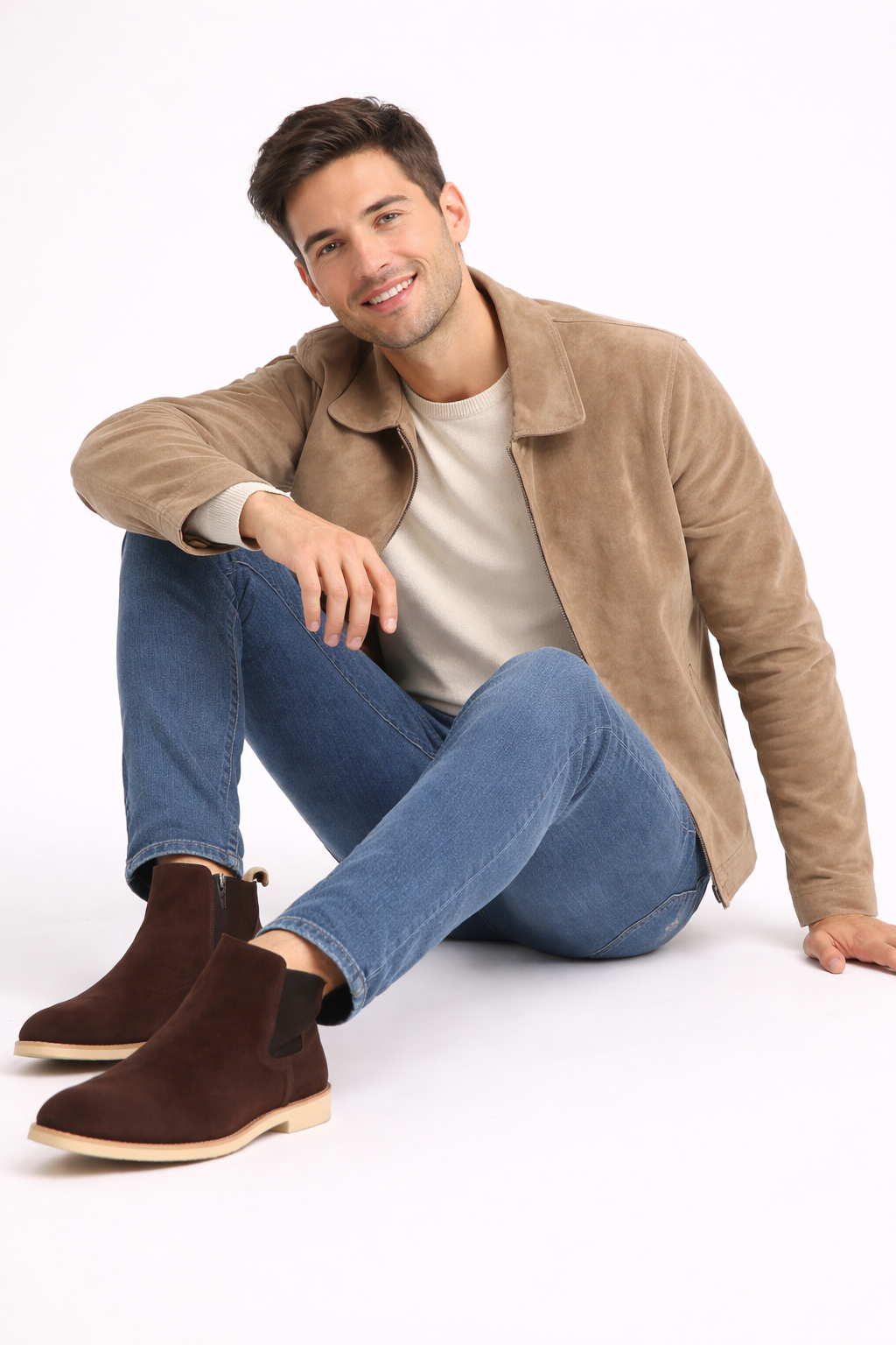 Stivali Cary Uomo in Camoscio – Eleganti, Minimalisti e Confortevoli per Tutti i Giorni