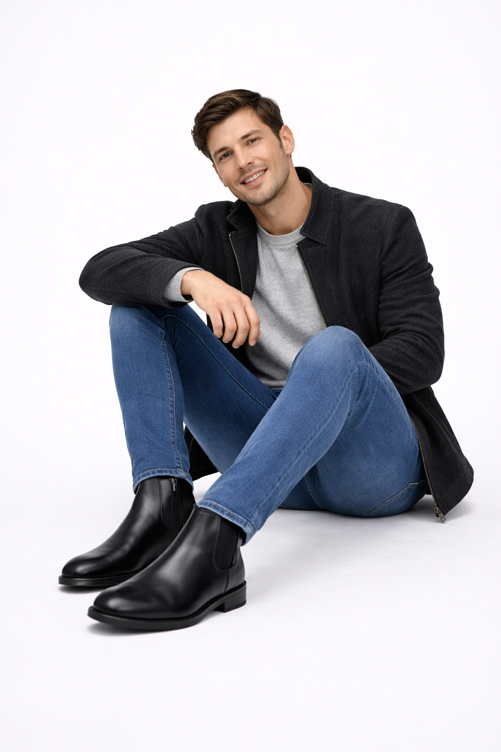 Stivali Cary Uomo in Camoscio – Eleganti, Minimalisti e Confortevoli per Tutti i Giorni