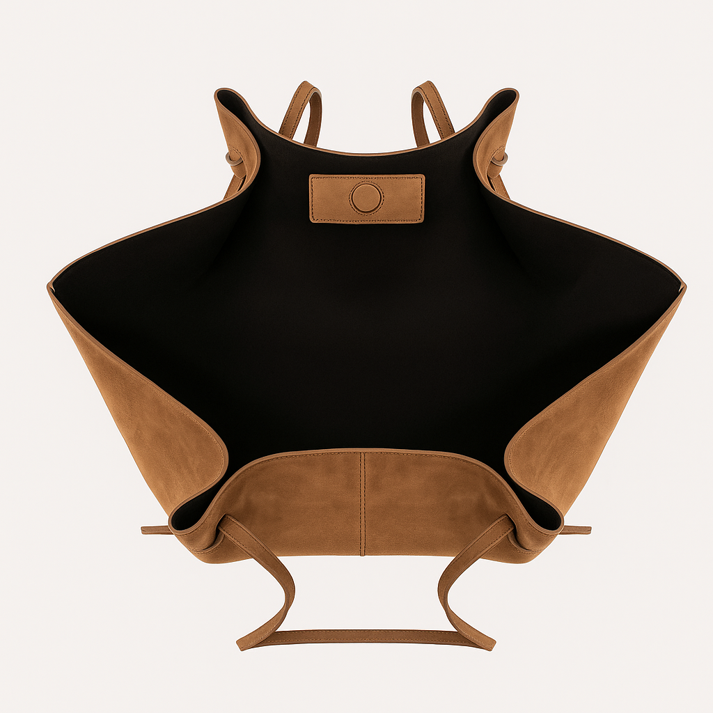 Lydia Sac Cabas Femme – Grand Format en Suédine Douce, Elegant & Boheme Chic Stil