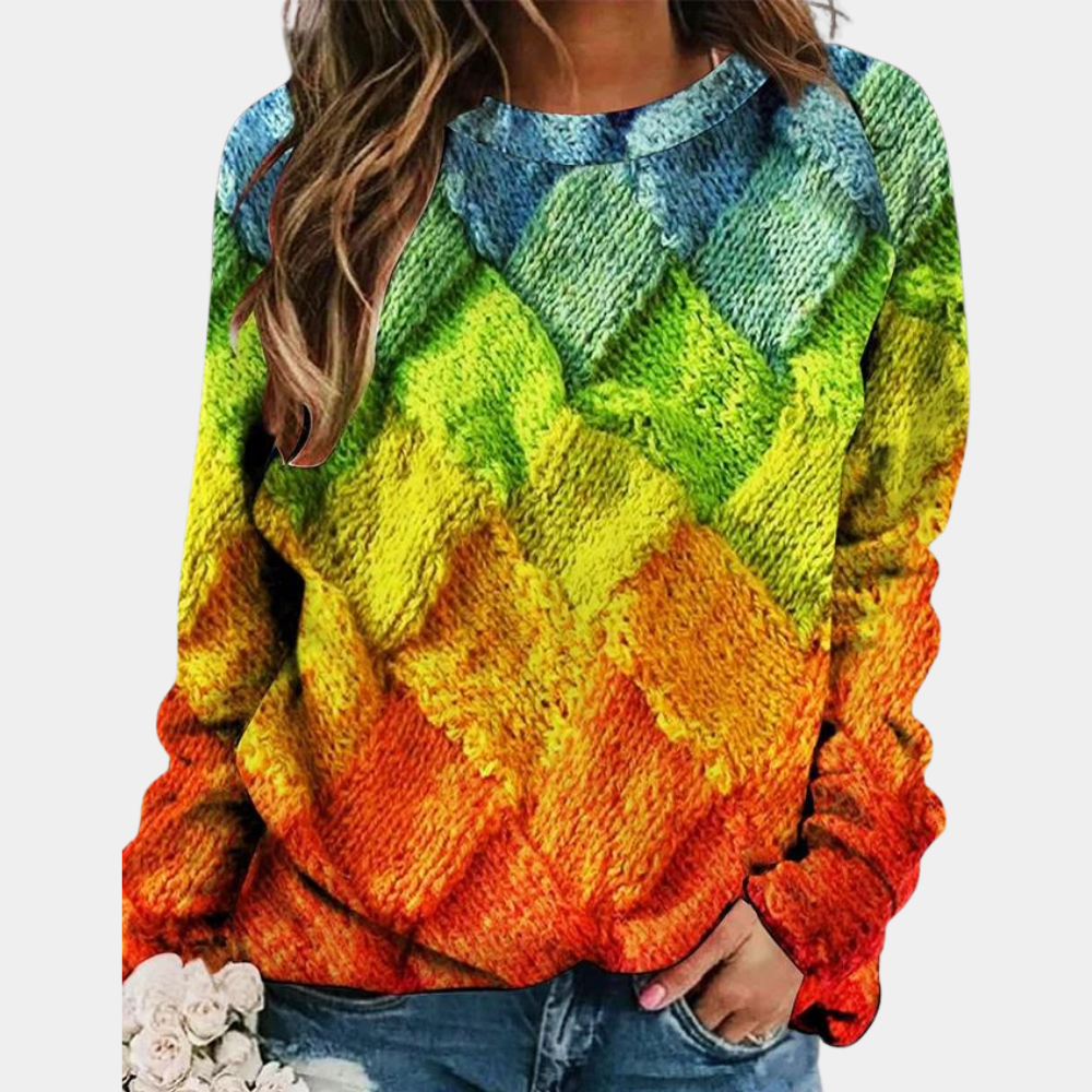 Karina Pull Femme – Suéter de punto colorido, estilo casual y comodidad de moda