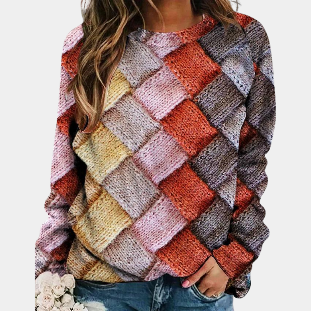 Karina Pull Femme – Suéter de punto colorido, estilo casual y comodidad de moda
