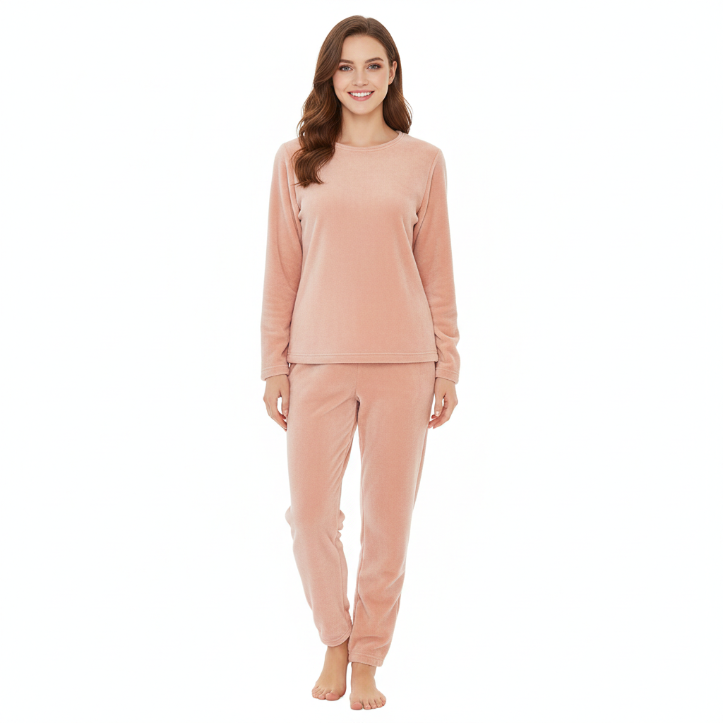Diyijia Set Lounge Femme Velours – Ensemble Cocooning Doux en Fleece avec Coupe Confort
