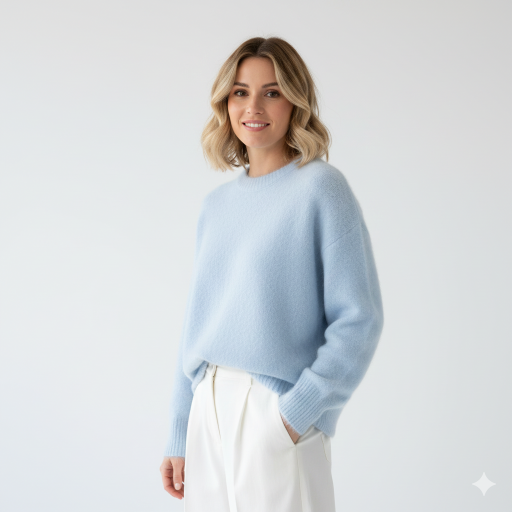 Emgie Oversize Dame Trøje – Ultra-Blød Strik, Afslappet Pasform & Elegant Stil