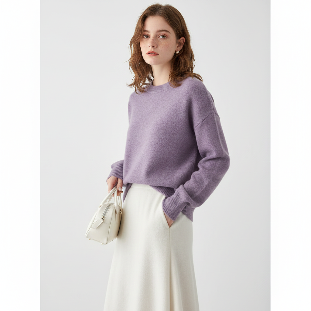 Emgie Oversize Dame Trøje – Ultra-Blød Strik, Afslappet Pasform & Elegant Stil