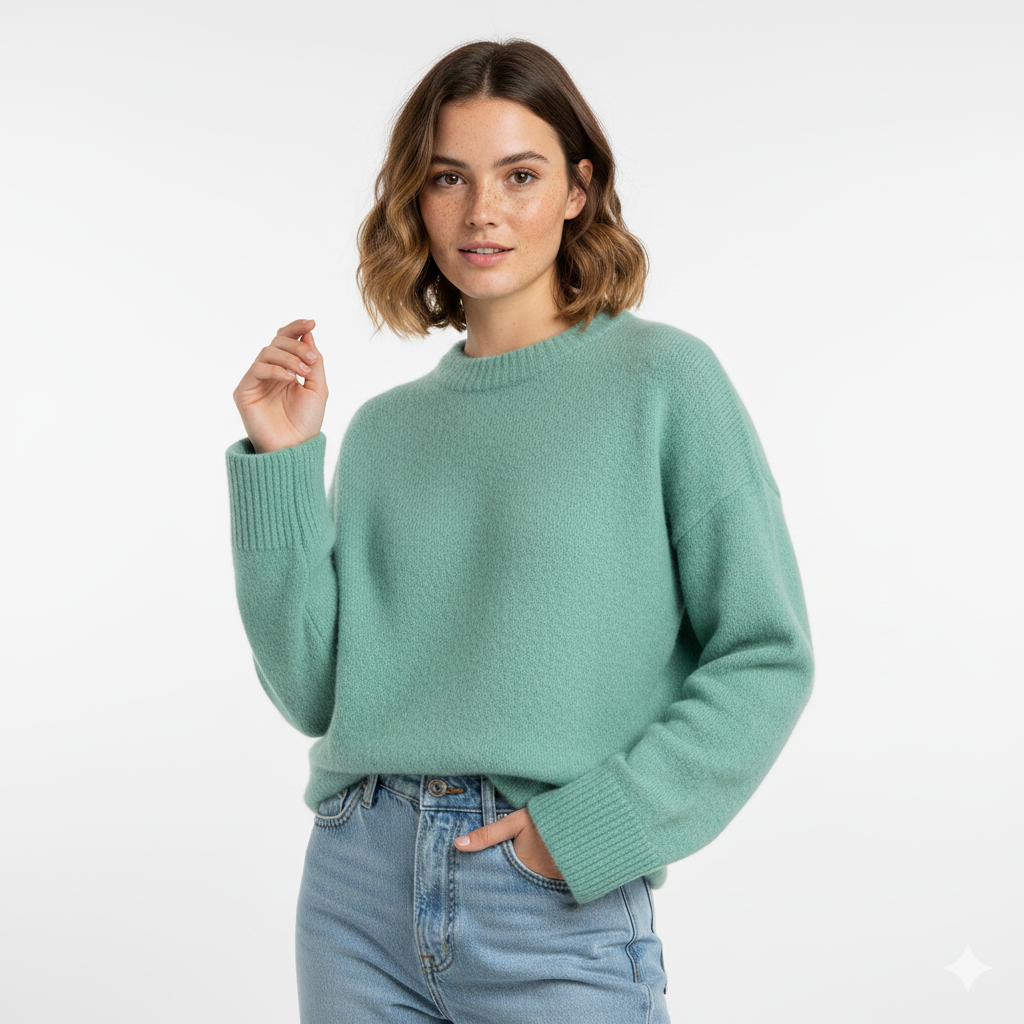 Emgie Oversize Dame Trøje – Ultra-Blød Strik, Afslappet Pasform & Elegant Stil