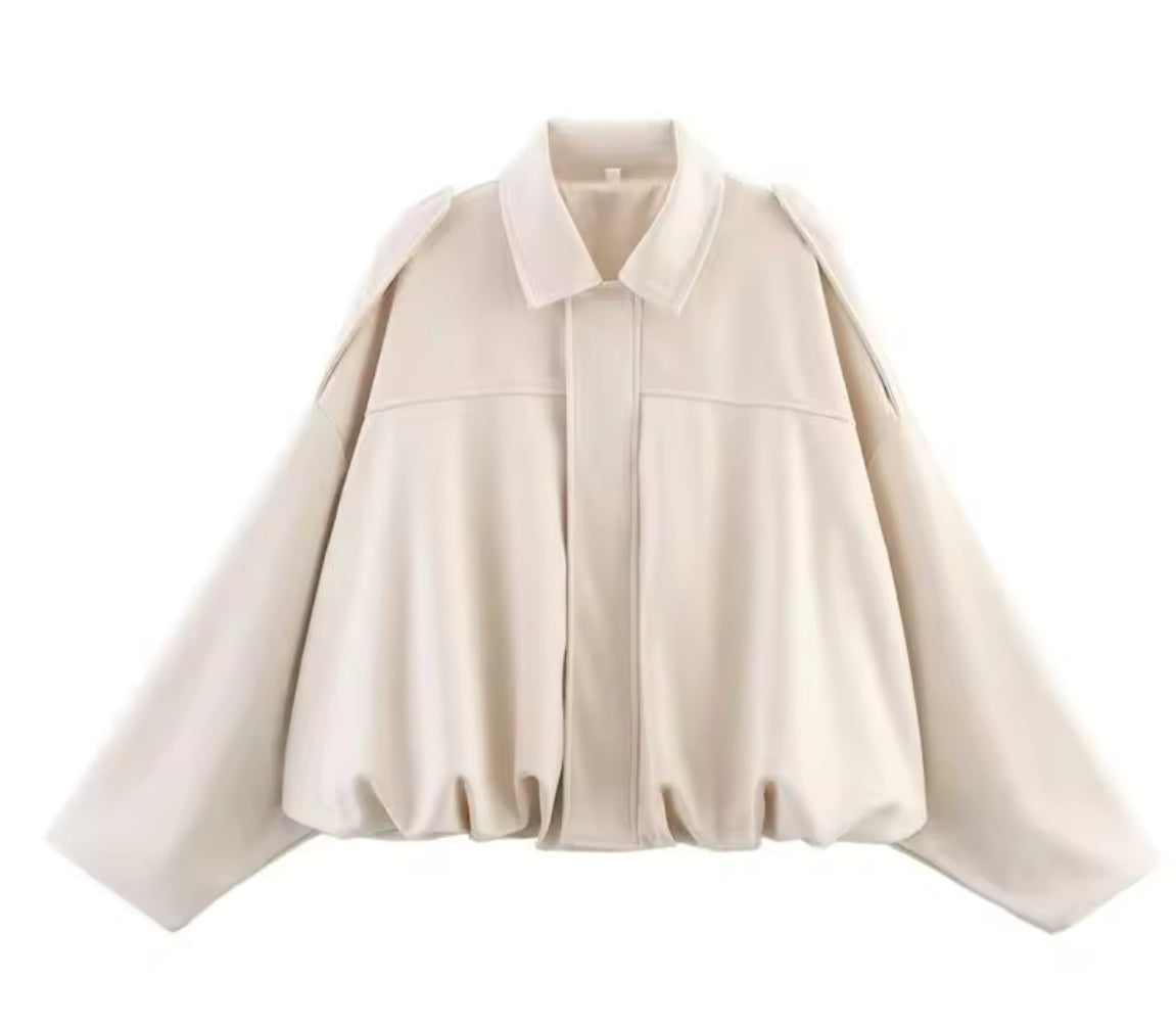 Elliana Veste Femme – Volná semišová bunda s praktickými kapsami na podzim/zimu