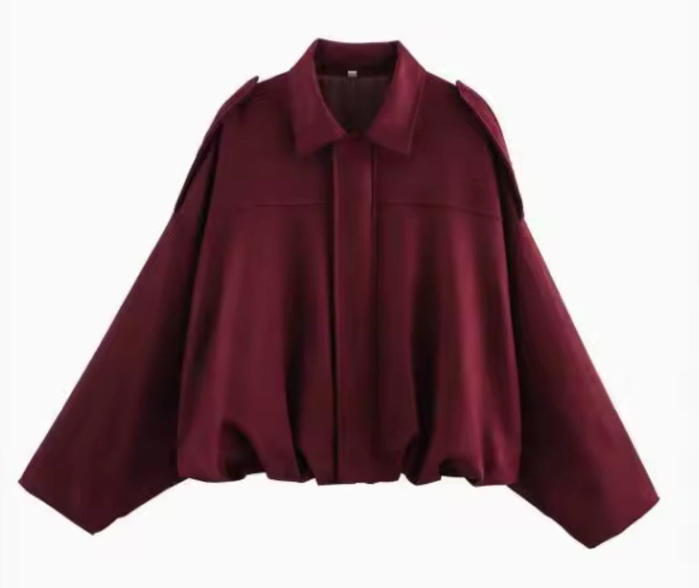 Elliana Veste Femme – Volná semišová bunda s praktickými kapsami na podzim/zimu