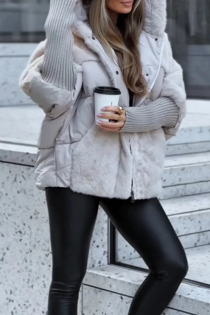 Amara Veste Femme Hiver – Chaude, Confortable et Design Multicolore Tendance