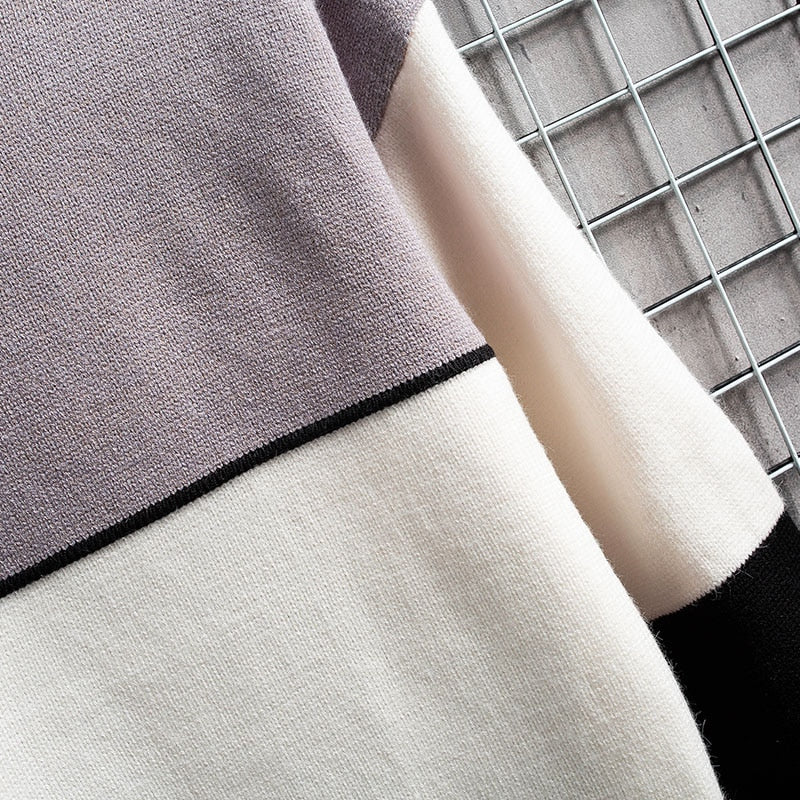 Daniel Pull Patchwork Férfi – Eredeti Dizájn, Meleg Kötött Ágynemű & Laza Vágás