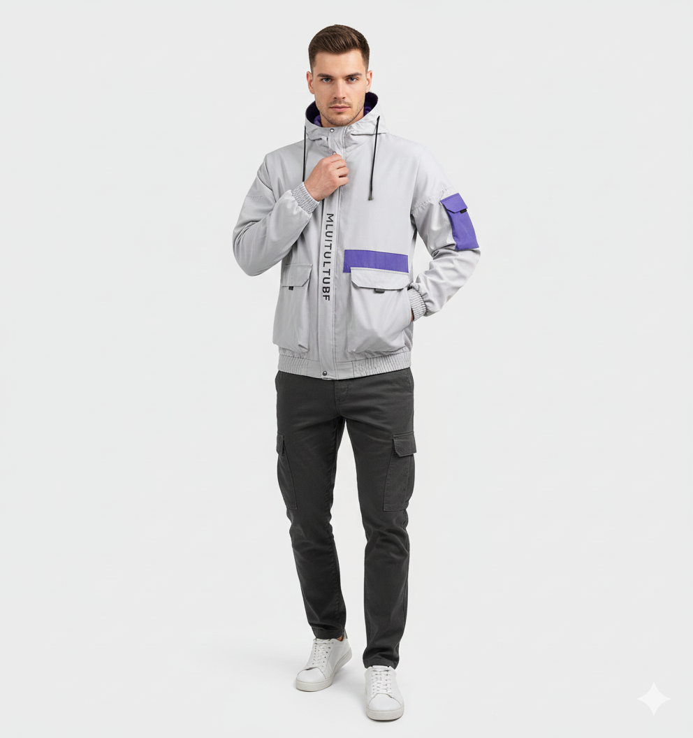 Heidee Vanntett Lett Herrejakke – Regular Passform med Hette for Høst & Vinter