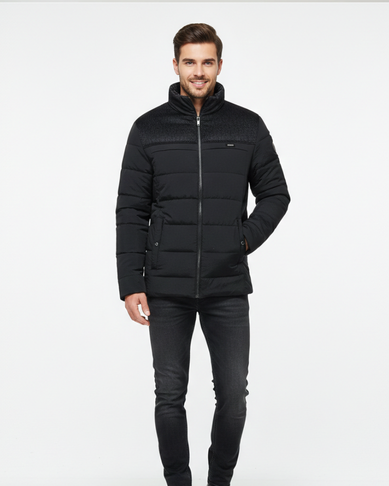 Iker Men's Fleece Jacket Boss – Warm and Long-Lasting, High Collar & Modern Style