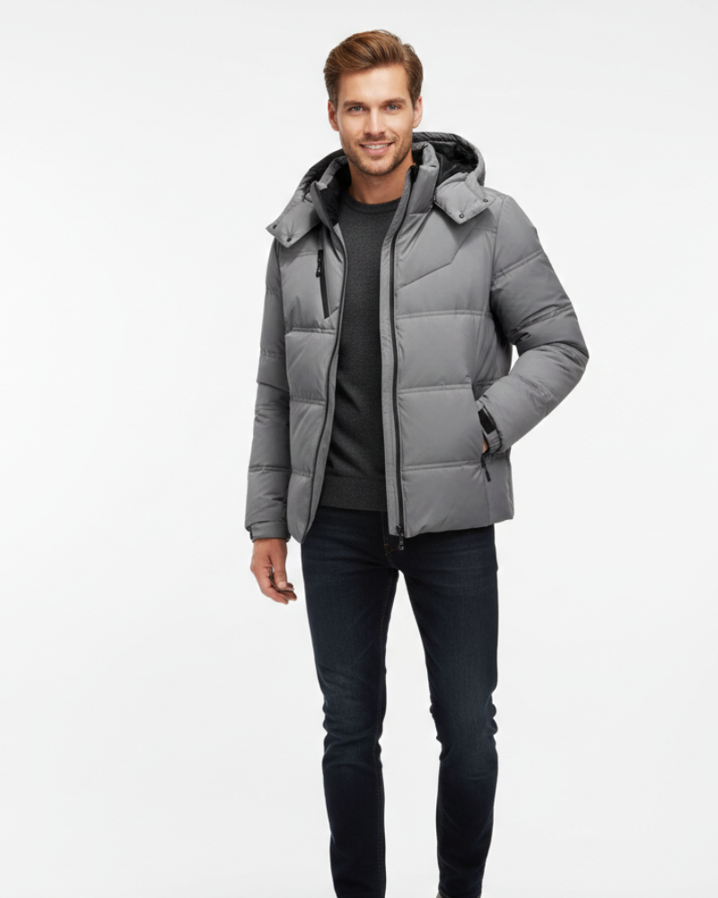 Rubio muška skijaška jakna Eindhoven – uski kroj, topla s kapuljačom