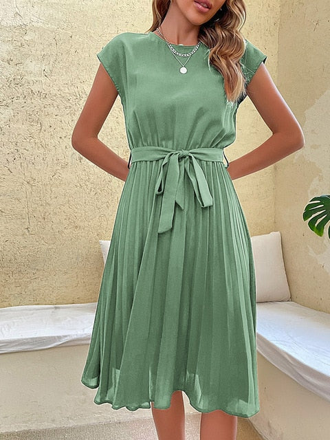 Feline Robe d’Été Élégante – Robe Légère et Féminine avec Coupe Fluide et Détails Raffinés