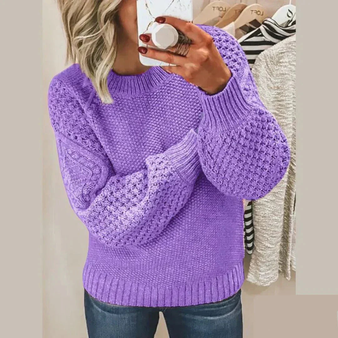 Kayla Pull Femme – Pull Classique en Laine Douce & Chaude au Style Intemporel